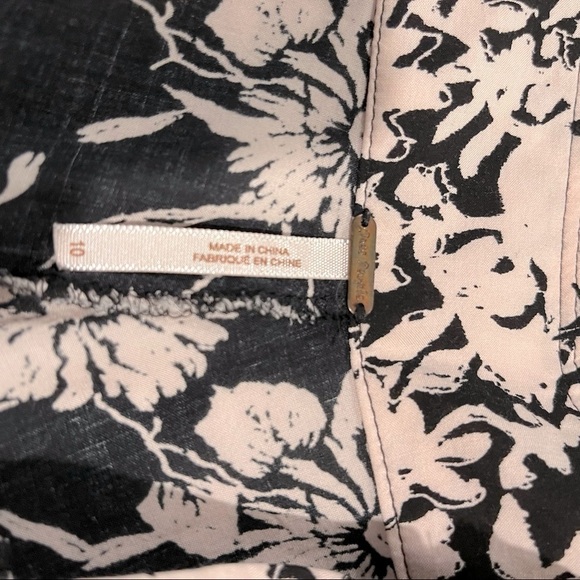 4 for $40 SALE! Free People Sheila Floral Print Shorts, Black/Blush, Size 10 - Picture 6 of 11